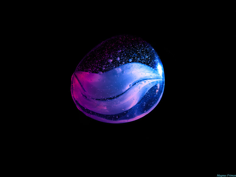 Glowing Purple-blue Sphere