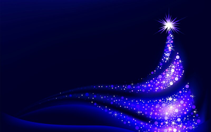 Glowing Purple Christmas Tree