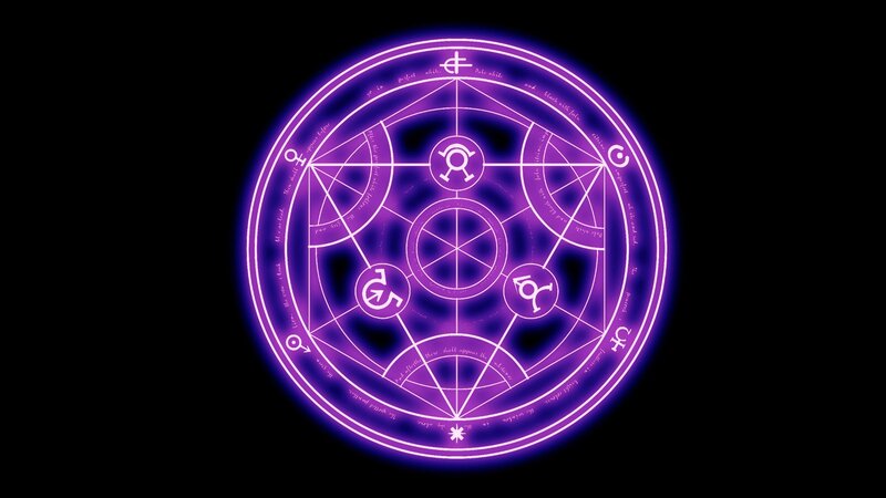 Glowing Purple Circle