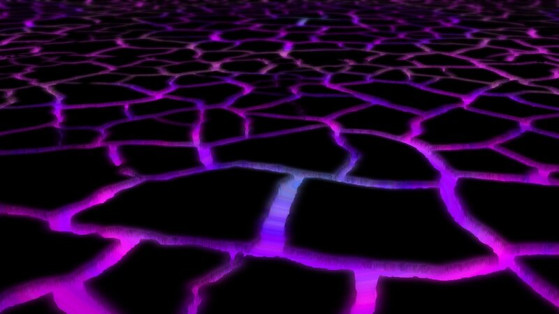 glowing purple cracked surface