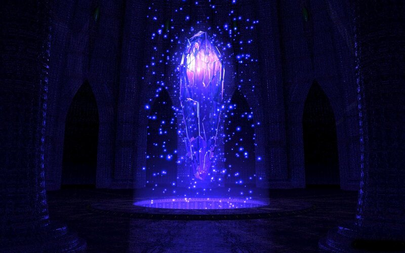 Glowing Purple Crystal