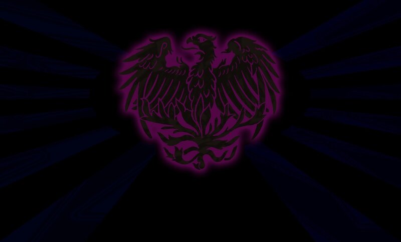 Glowing Purple Eagle