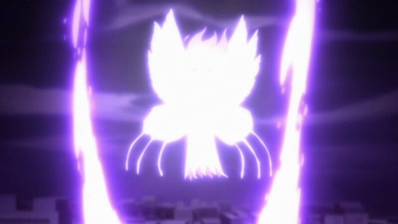 Glowing Purple Energy Form — Dramatic