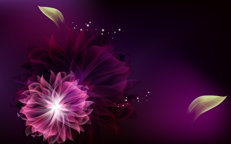 Glowing Purple Flower — Dreamy