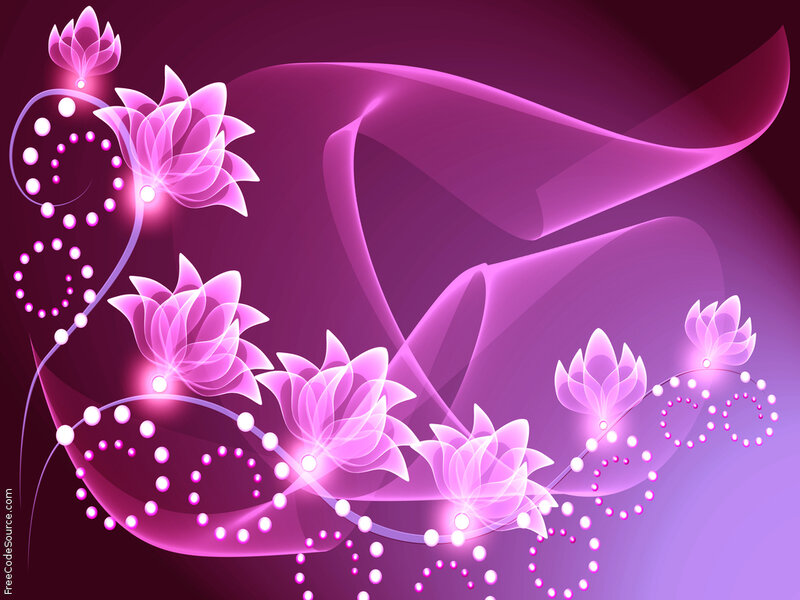 Glowing Purple Flowers — Ethereal