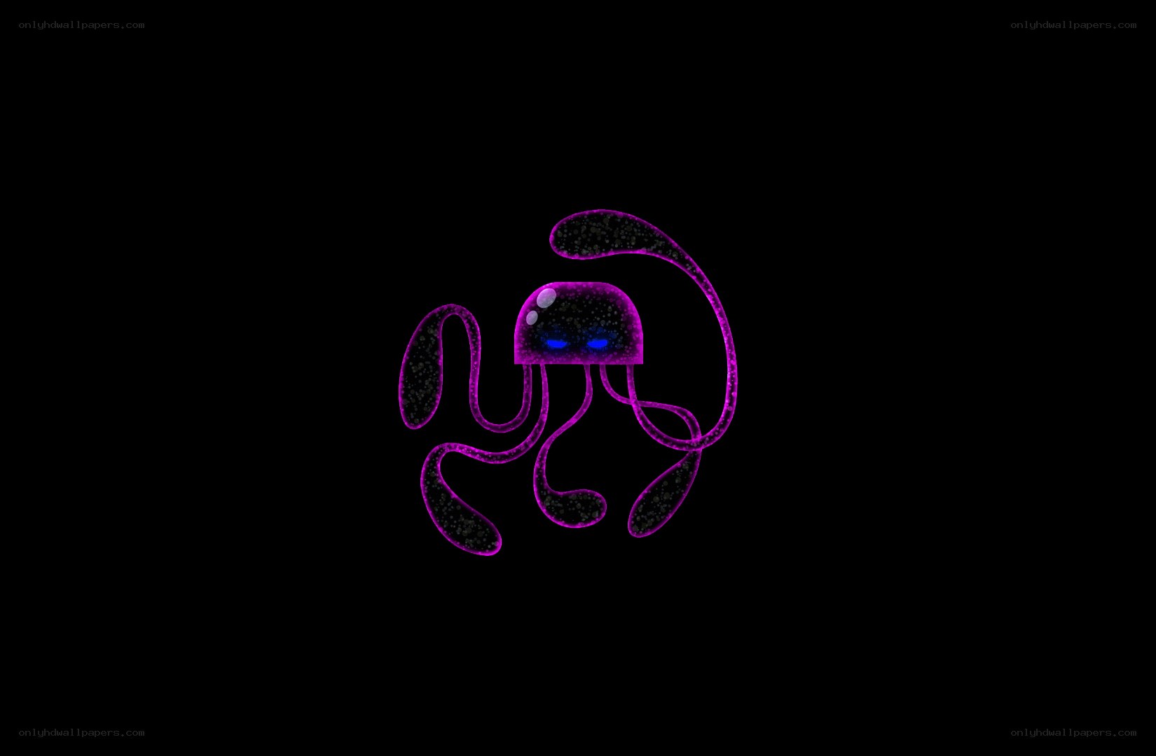 glowing purple jellyfish