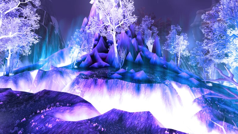 Glowing Purple Landscape