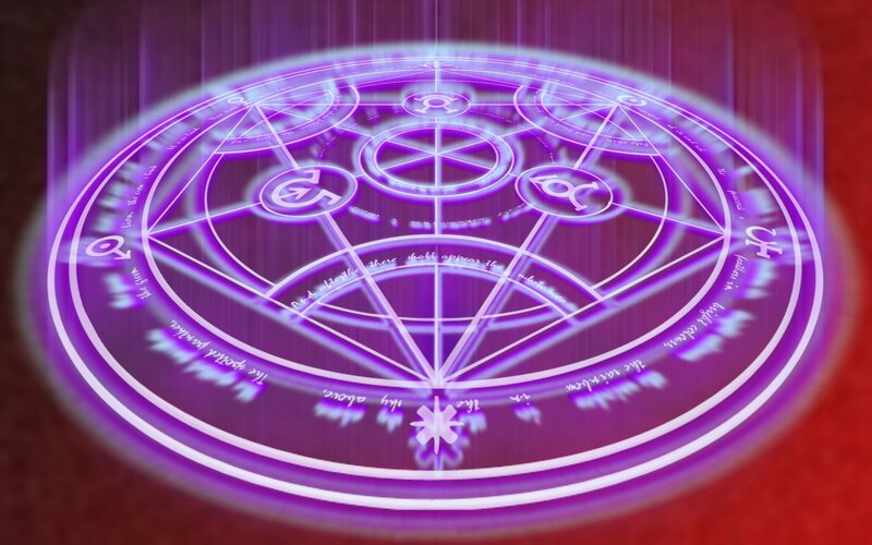 Glowing Purple Magic Circle — Mystical