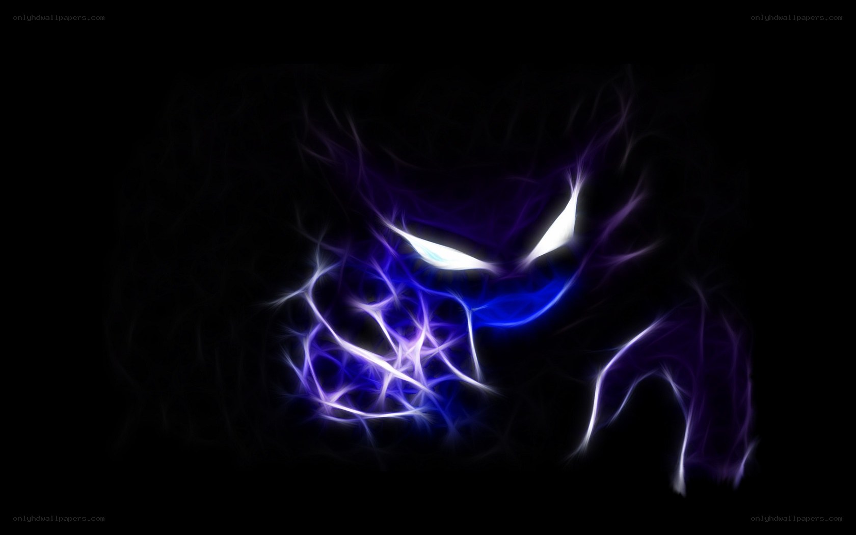 glowing purple monster face