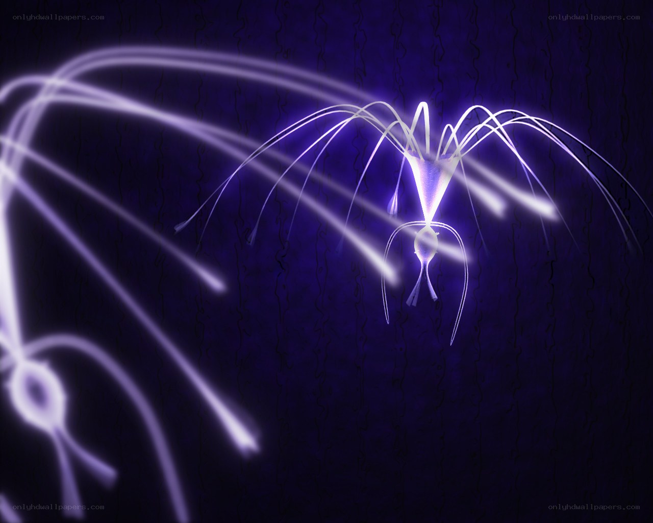glowing purple neural network