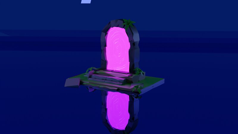 Glowing Purple Portal — Mysterious