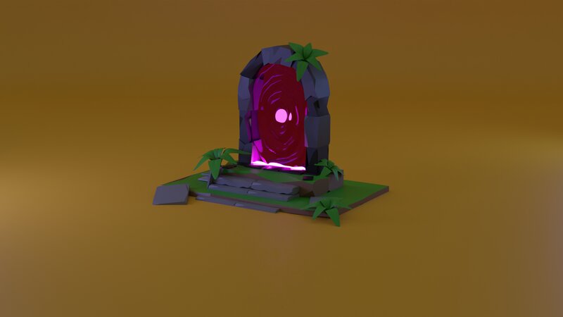Glowing Purple Portal