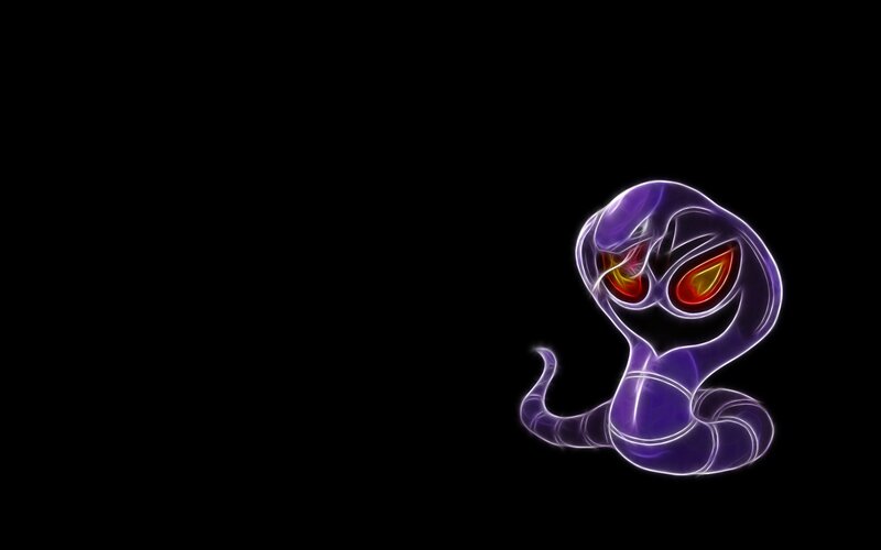 glowing purple snake character