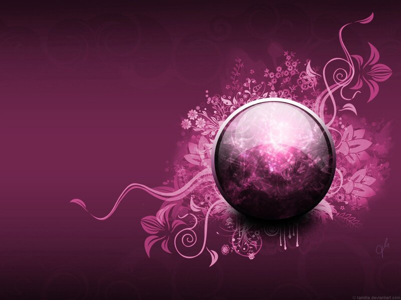 Glowing Purple Sphere — Mystical