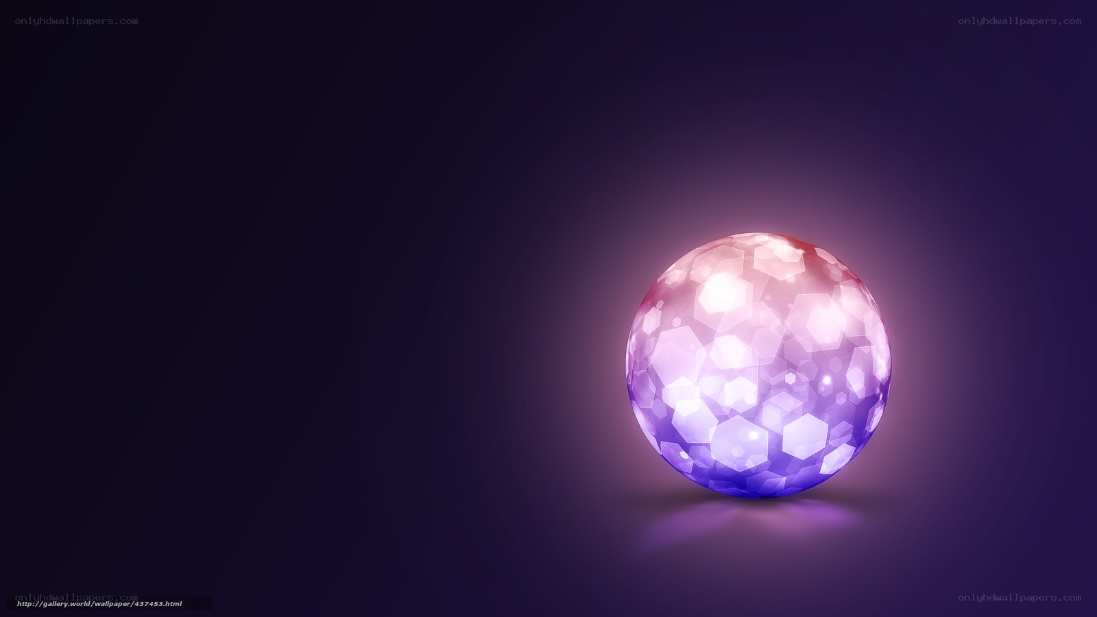 glowing purple sphere
