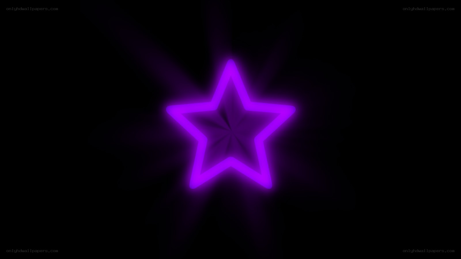 glowing purple star outline