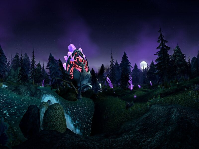 Glowing Purple Structure
