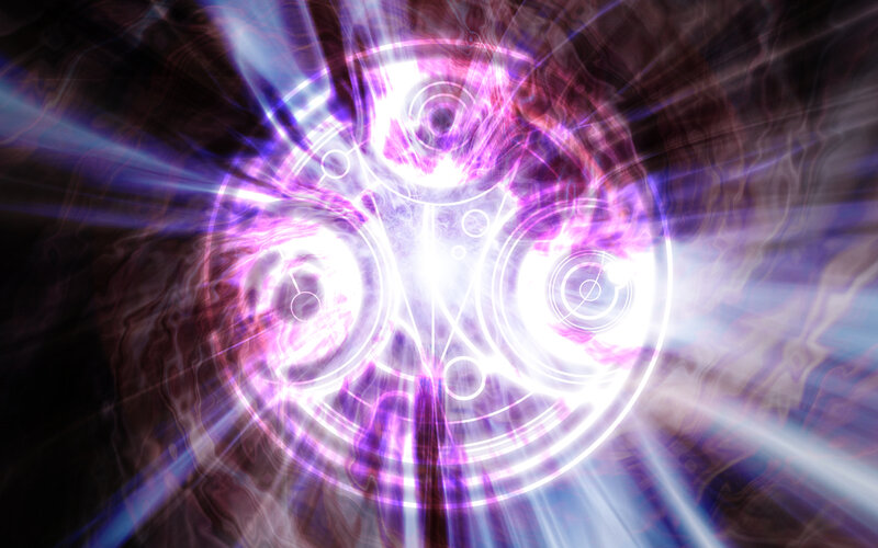 glowing purple symbol