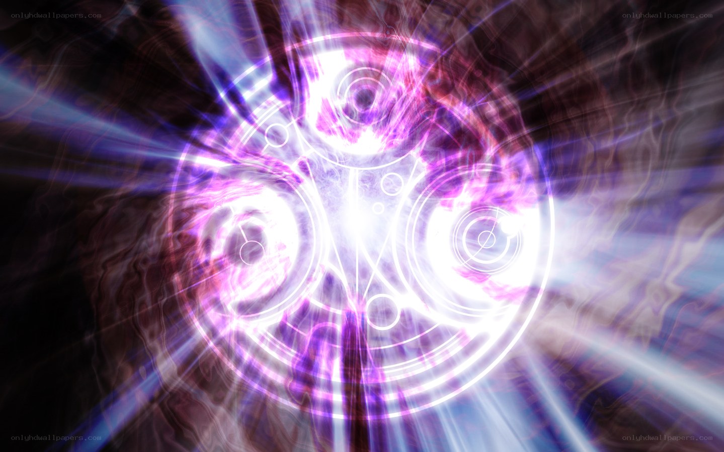 glowing purple symbol