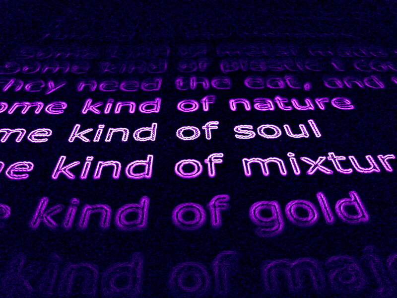 Glowing Purple Text