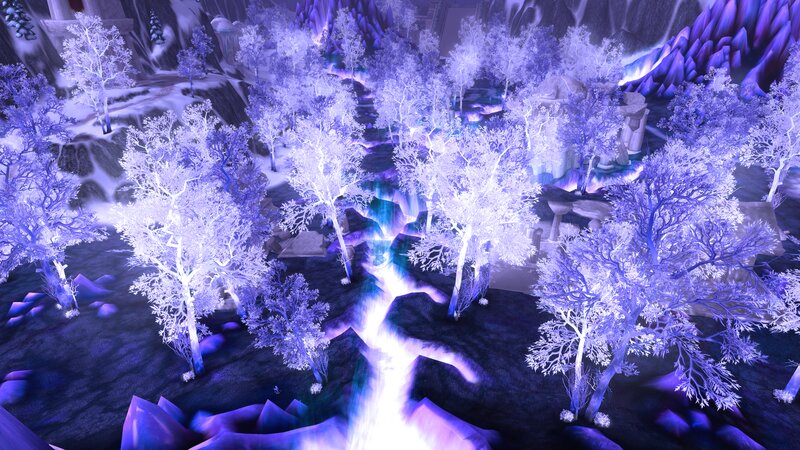 Glowing Purple Trees