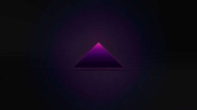 Glowing Purple Triangle — Dark