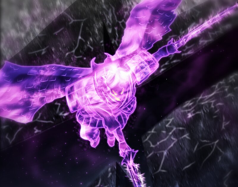 Glowing Purple Warrior