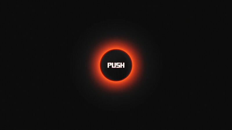 Glowing Push Button — Black