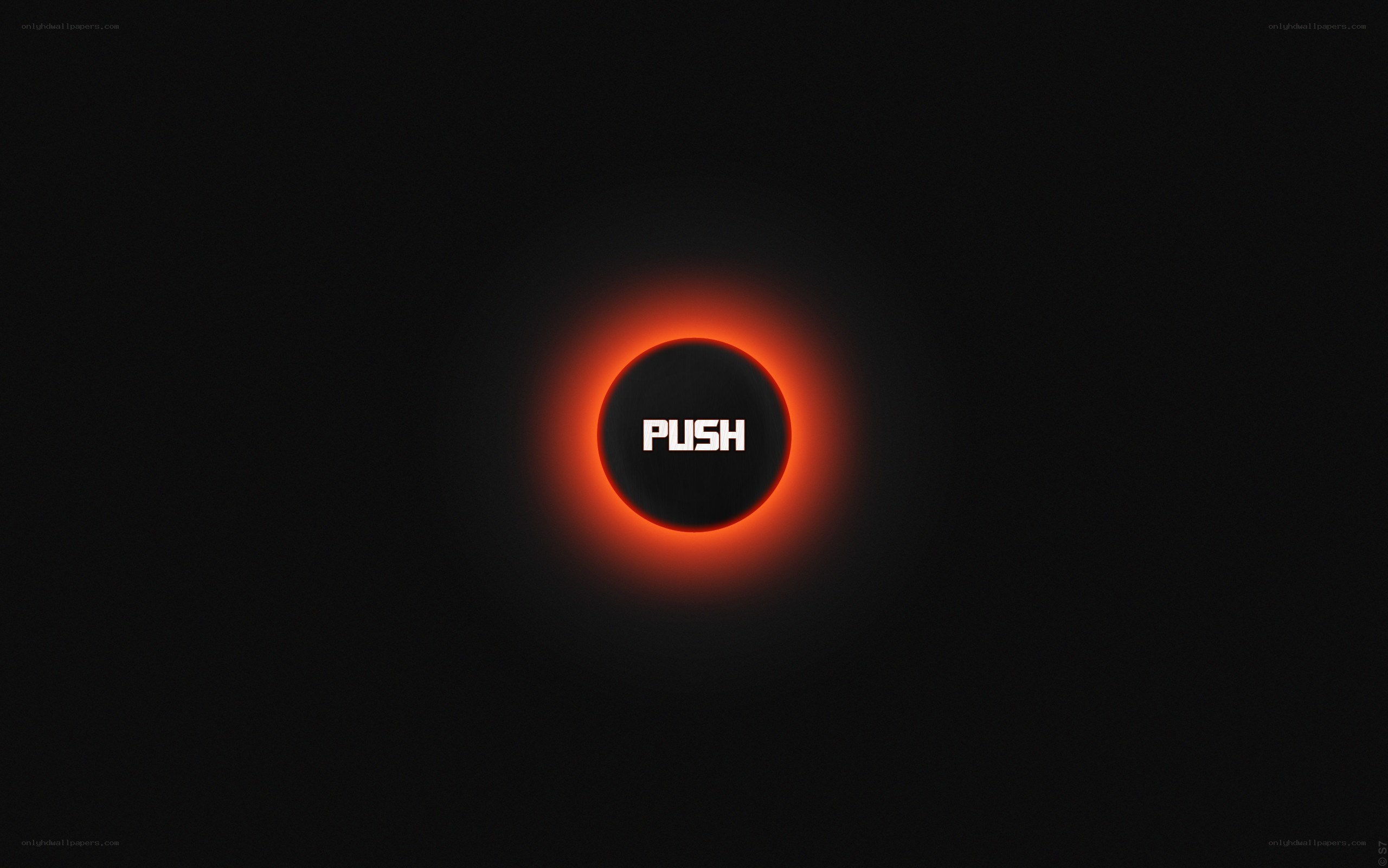 glowing push button