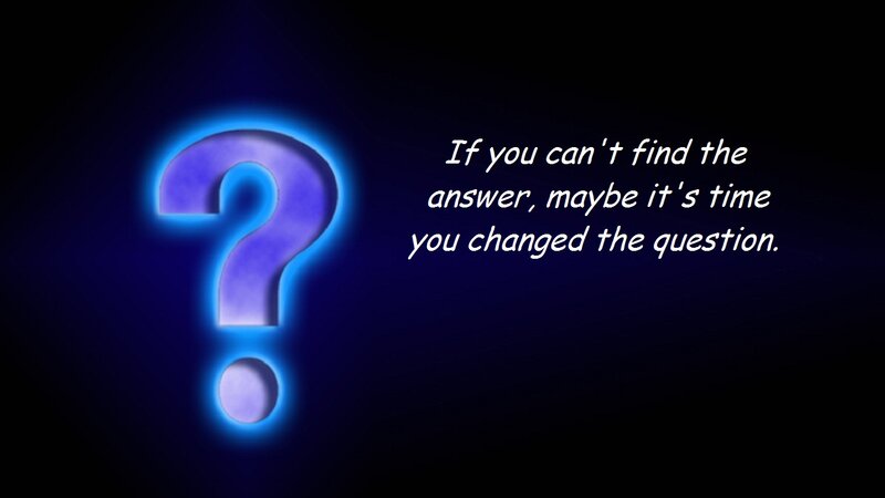 Glowing Question Mark