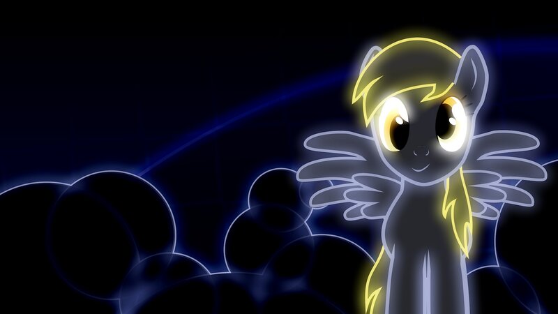 glowing rainbow dash