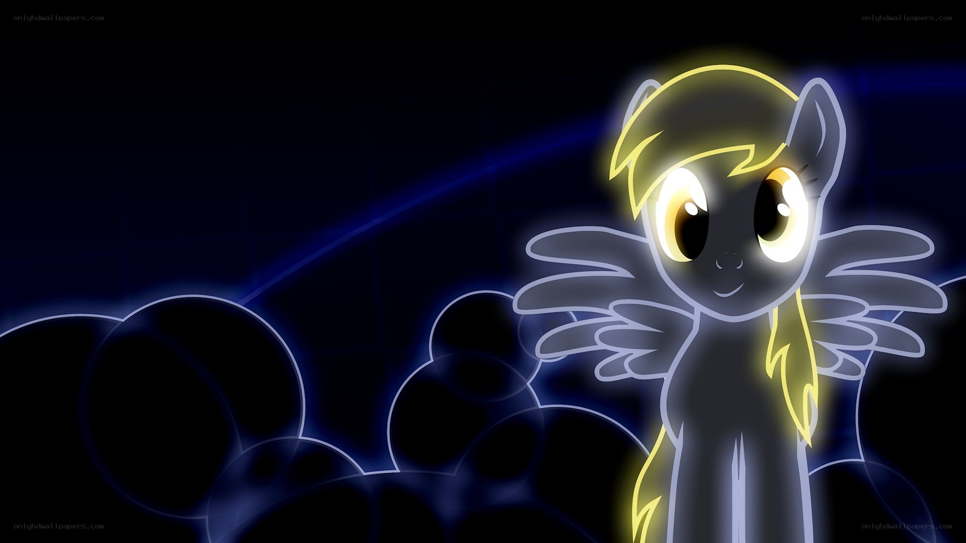 glowing rainbow dash