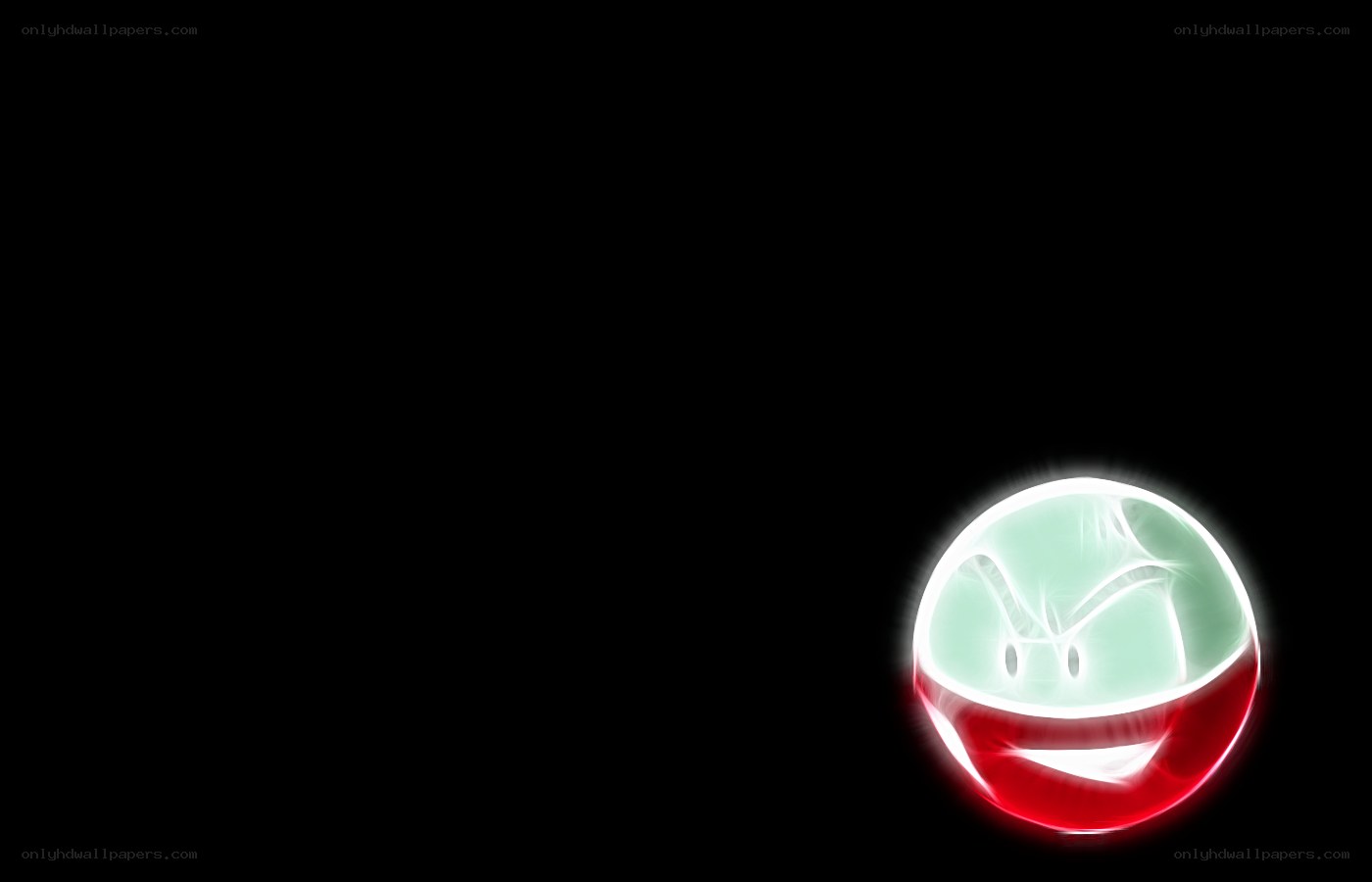 glowing red and green sphere