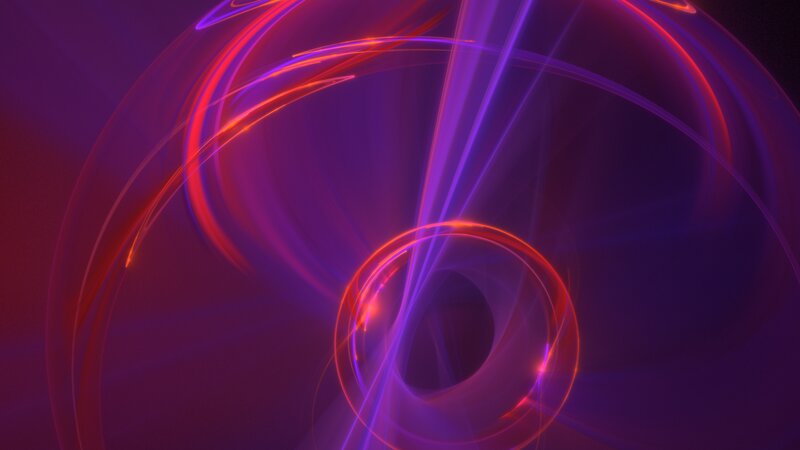 Glowing Red and Purple Rings