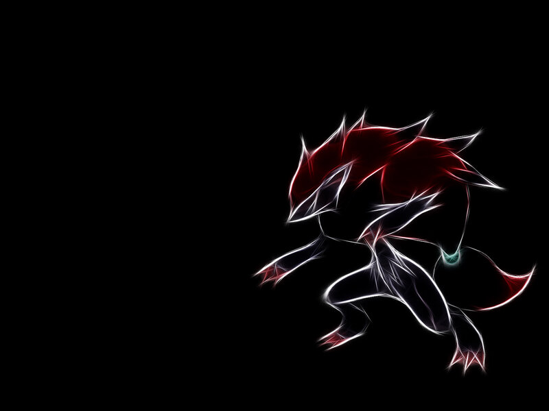 Glowing Red and White Creature — Dramatic