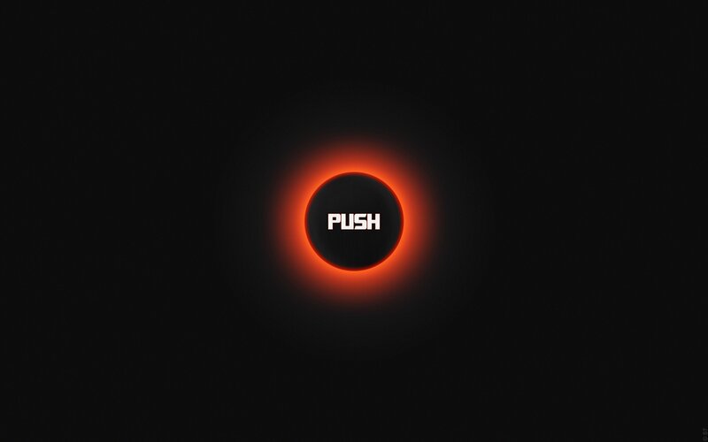 Glowing Red Button