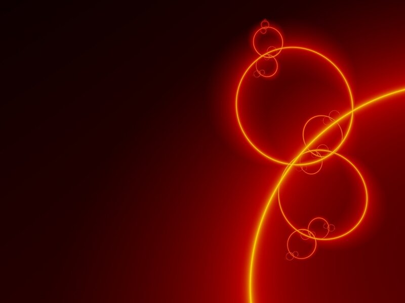 Glowing Red Circles