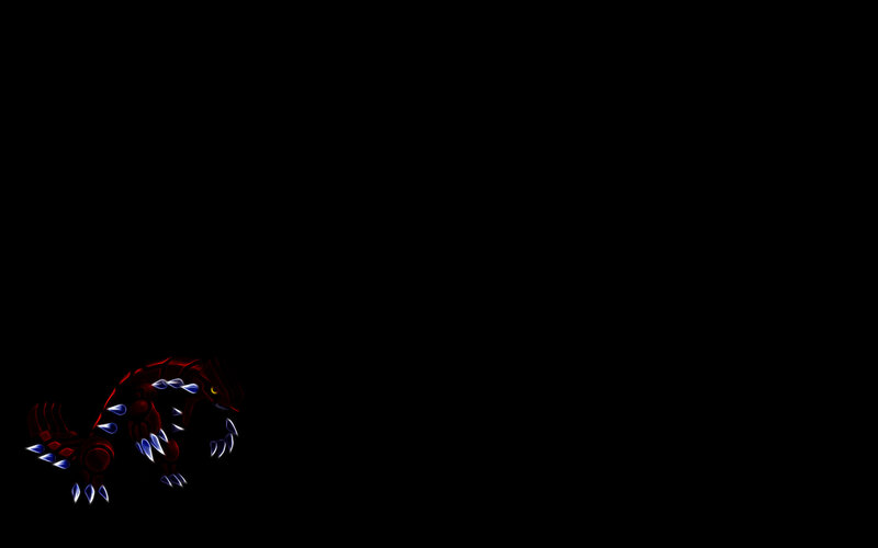 Glowing Red Dragon — Black, Dramatic