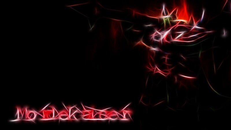Glowing Red Energy Lines