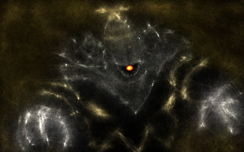 Glowing Red Eye — Black