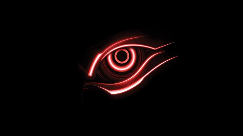 Glowing Red Eye — Dramatic