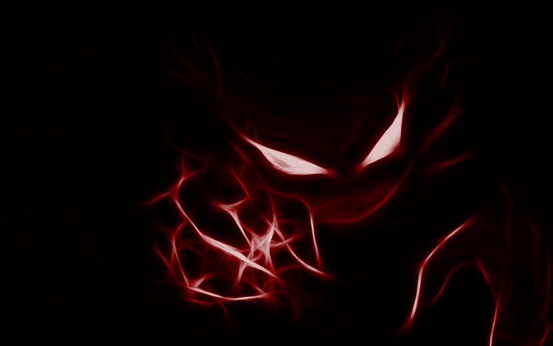 Glowing Red Eyes — Dramatic, Night