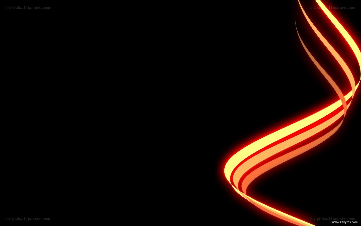 glowing red lines on black