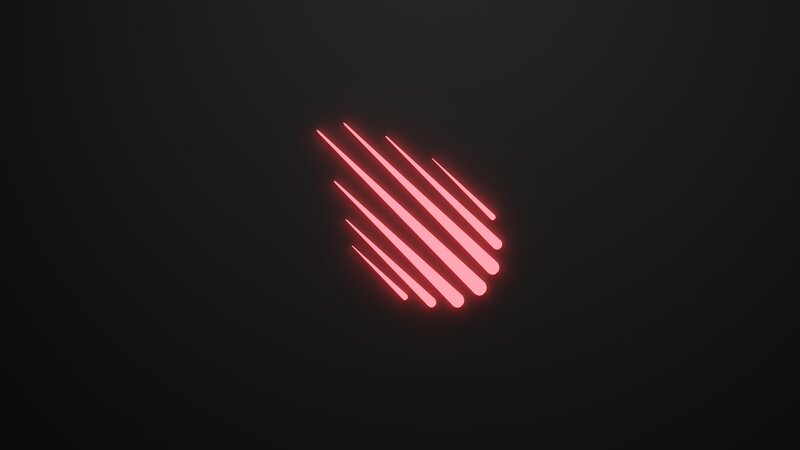 Glowing Red Lines