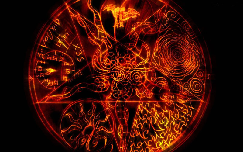 Glowing Red Magical Sigil — Dramatic