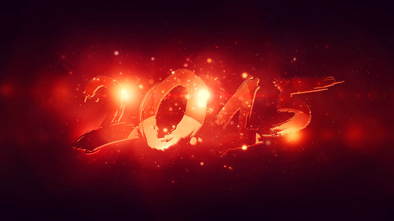 Glowing Red Numbers