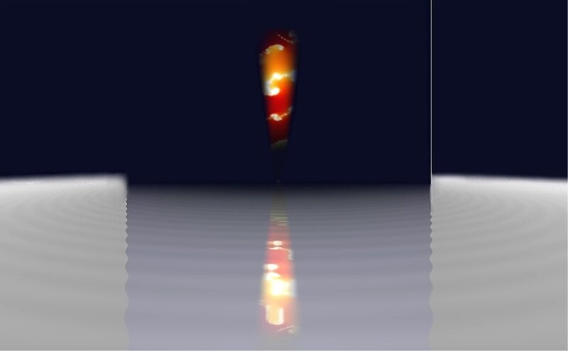 Glowing Red Object
