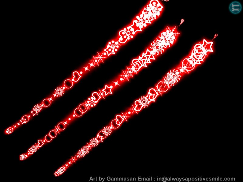 Glowing Red Patterns