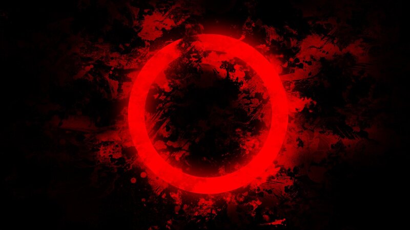Glowing Red Ring — Dark