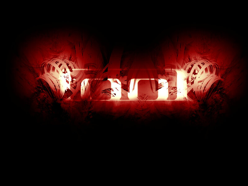 Glowing Red Text — Dark, Intense